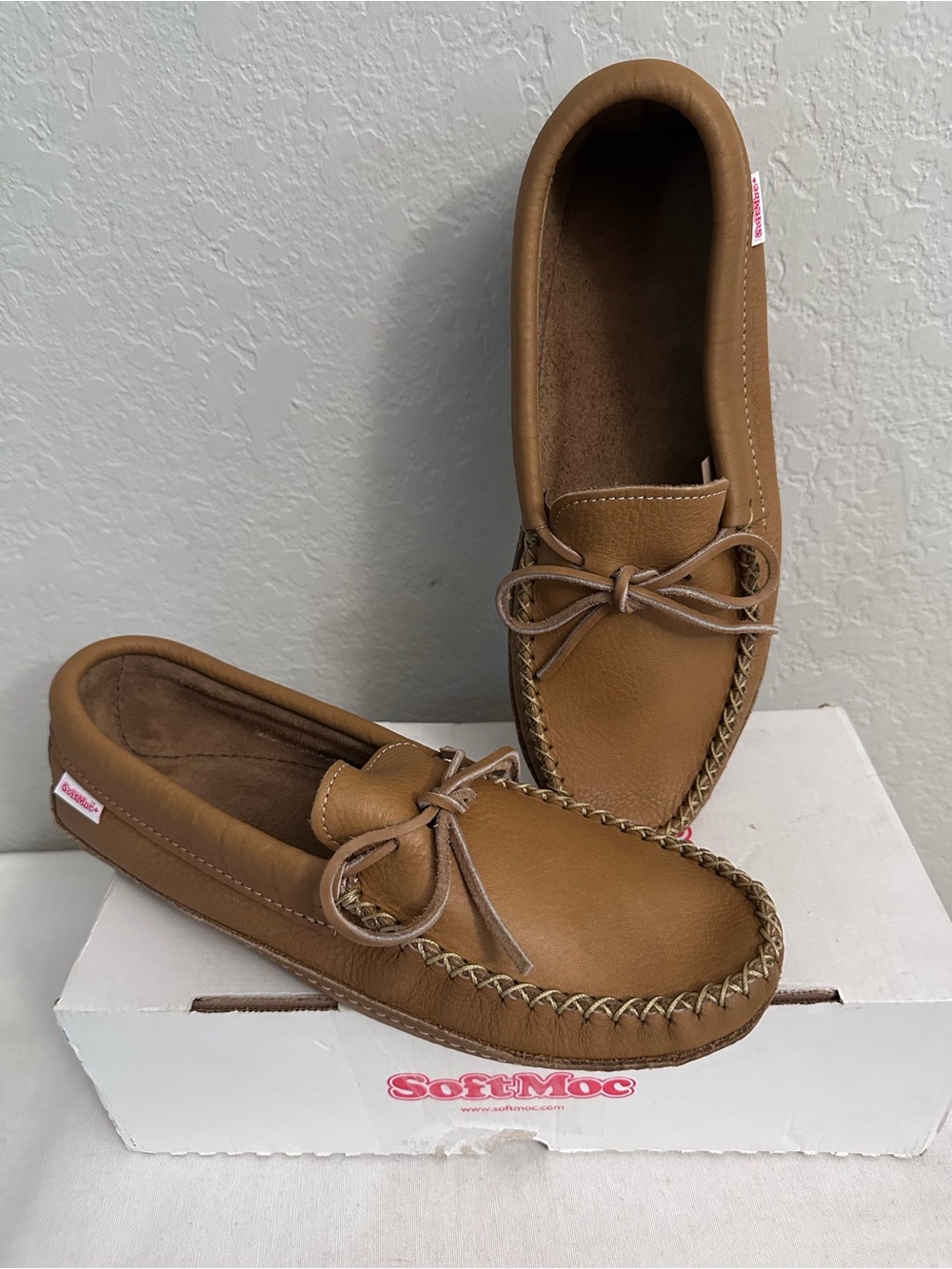 Softmoc Unlined Moccasin Slipper in Cork Men’s Size 12M